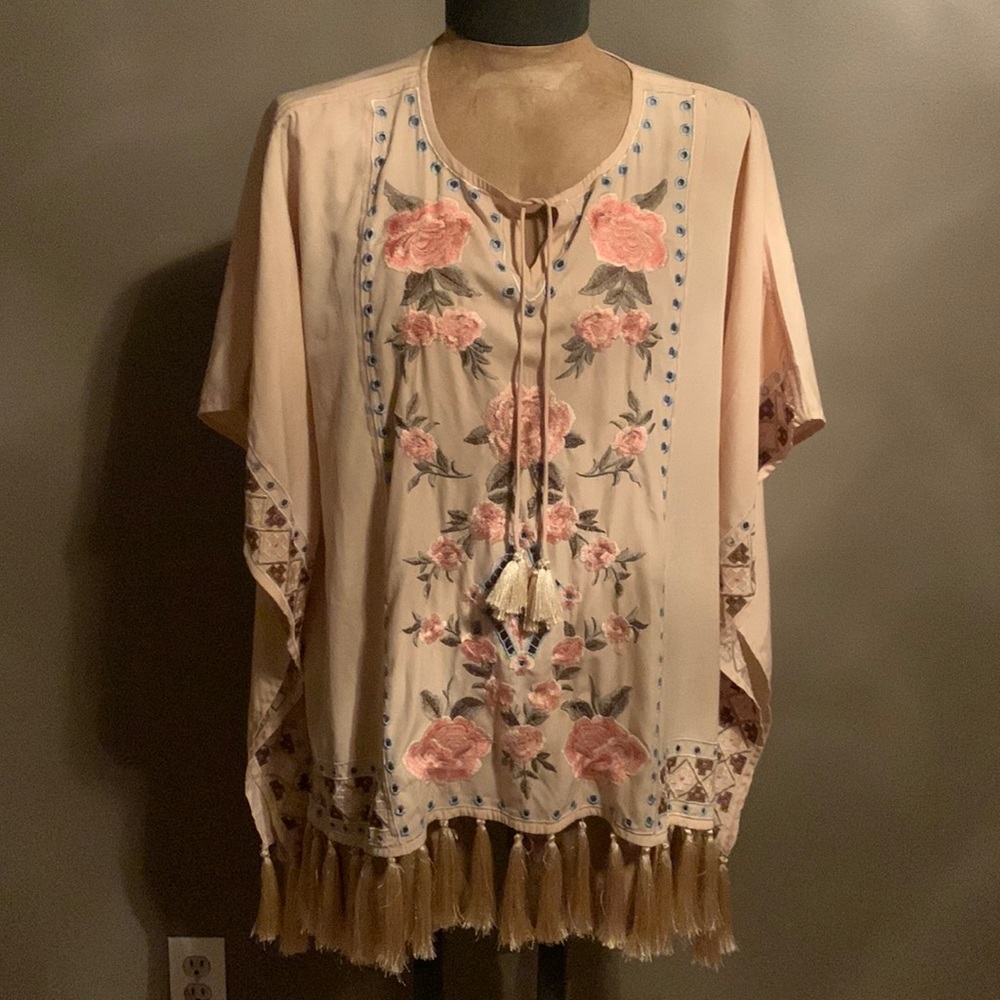 Chico’s Floral Poncho